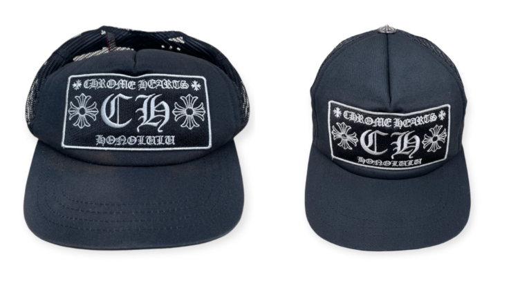 CHROME HEARTSベースボールトラッカー HONOLULU キャップのクリーニング＆色補正事例