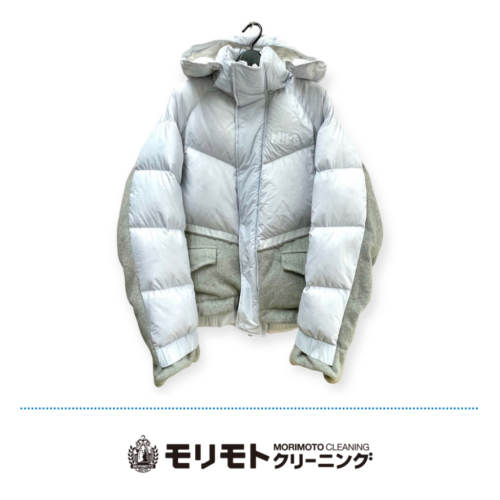 sacai × NIKE LAB NRG RH PARKAのクリーニング事例｜ボリュームアップと徹底メンテナンス